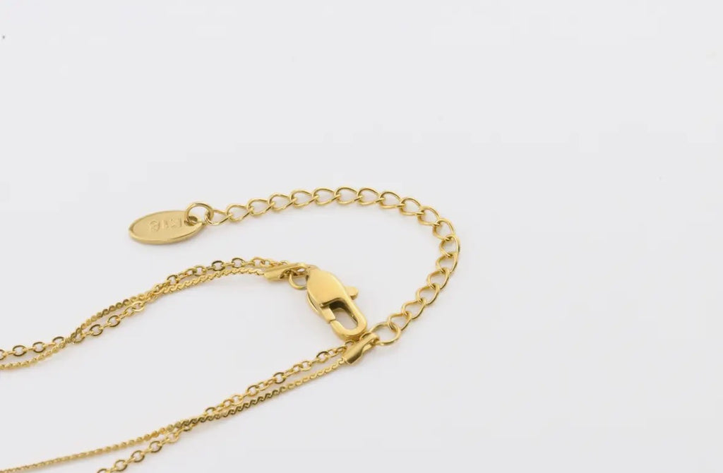 Dainty Gold Anklet - diamond