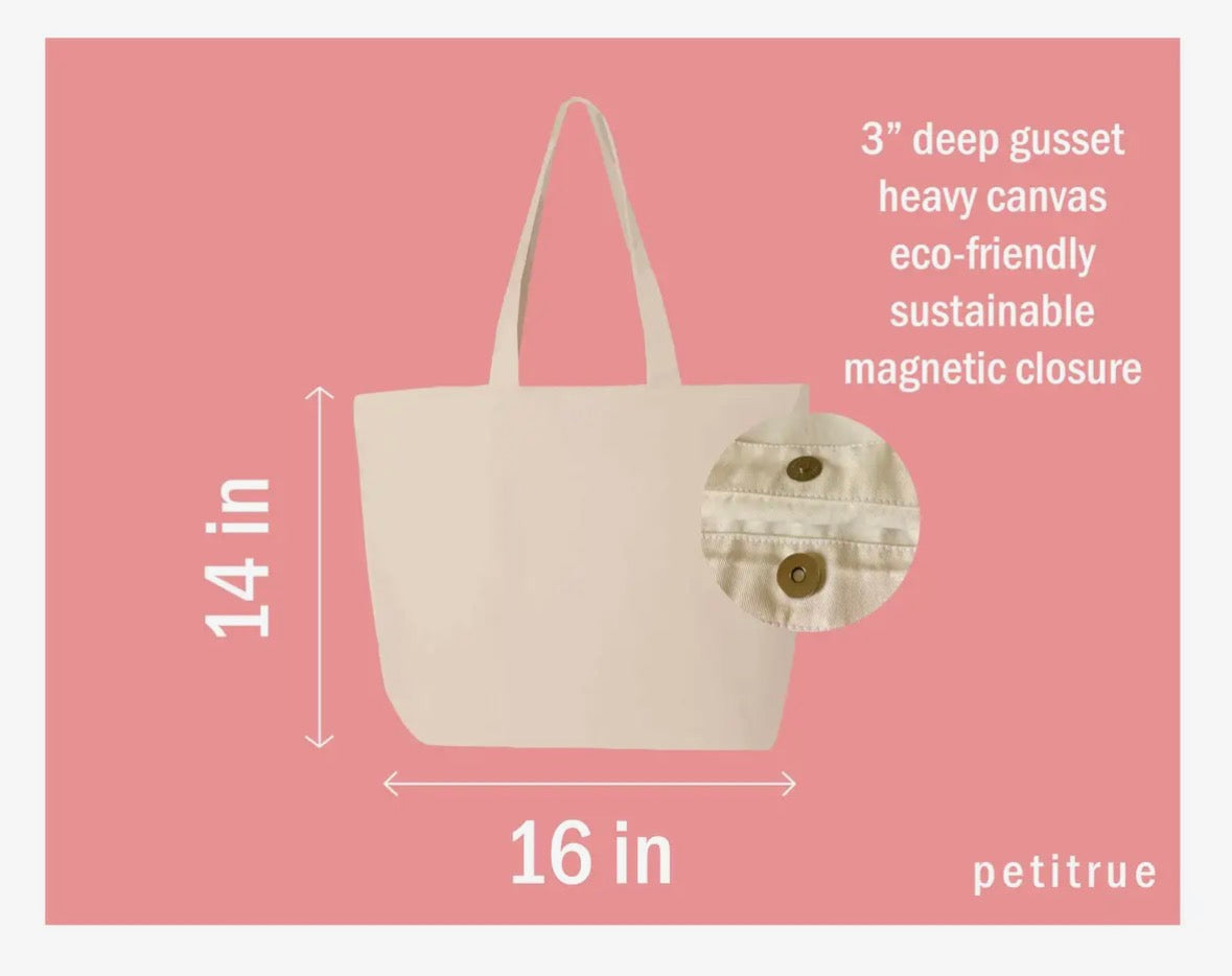 Wildflower Spring Canvas Tote Bag