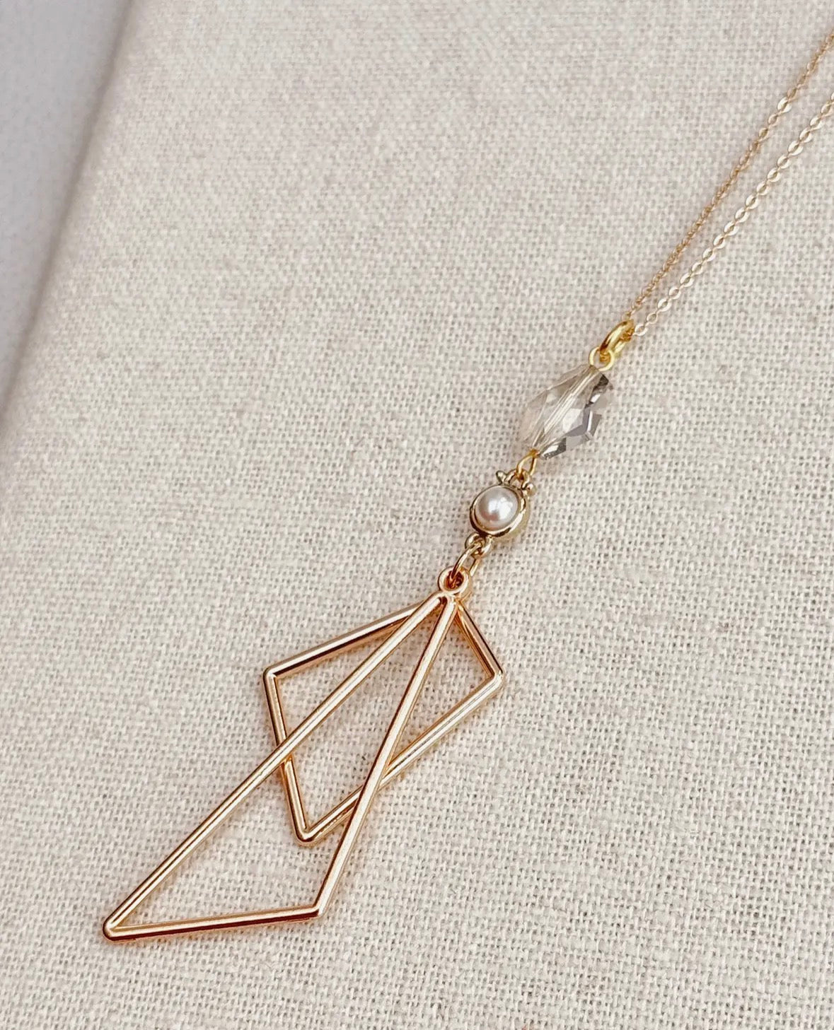 Swarovski Crystal Geometric Pendant Necklace