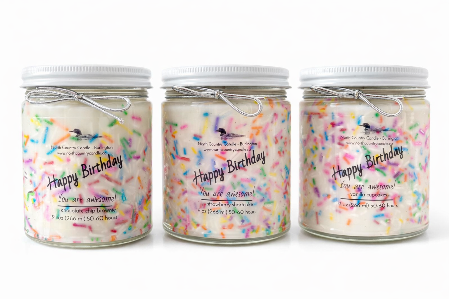 Happy Birthday Sprinkle Candle - 9oz Soy Wax