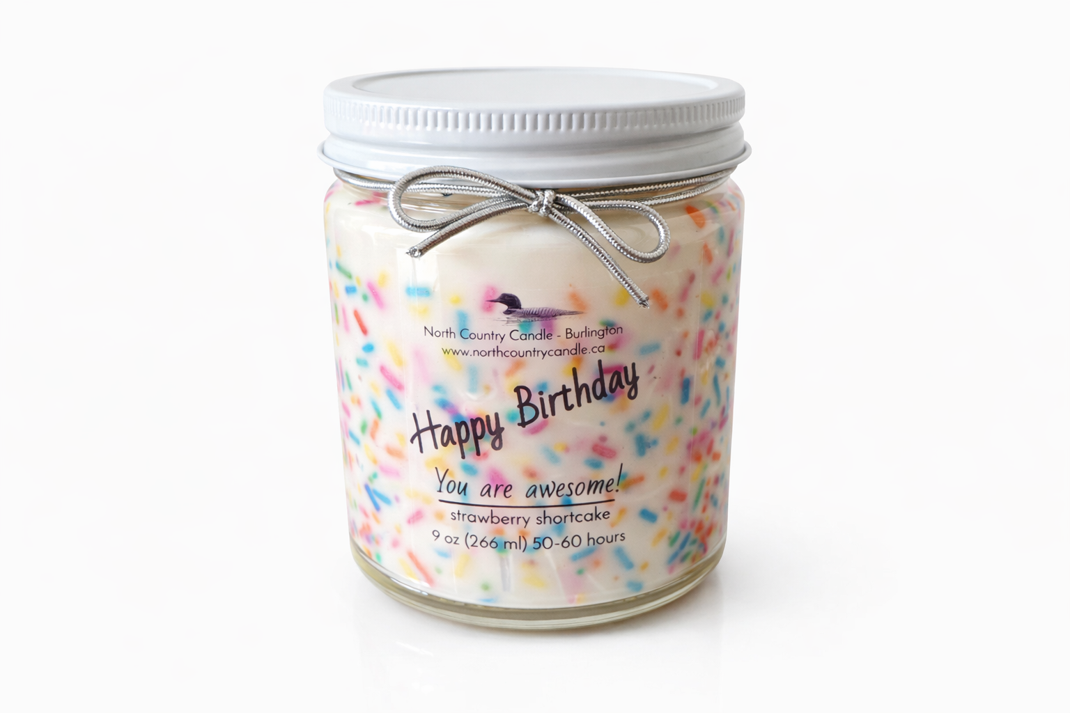 Happy Birthday Sprinkle Candle - 9oz Soy Wax