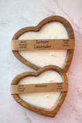 Dough Bowl Candles - heart
